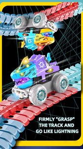 Juego <span class=keywords><strong>de</strong></span> Juguetes <span class=keywords><strong>de</strong></span> Carreras <span class=keywords><strong>de</strong></span> Autos <span class=keywords><strong>con</strong></span> <span class=keywords><strong>Pista</strong></span> Intercambiable DIY - Auto <span class=keywords><strong>de</strong></span> Carreras <span class=keywords><strong>con</strong></span> Luces <span class=keywords><strong>de</strong></span> Colores y Ventosas Flexibles <span class=keywords><strong>con</strong></span> Múltiples Pistas para Niños - Product Image 4