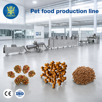 Équipement de fabrication d'aliments pour chiens en acier inoxydable pour ligne de production automatique de croquettes sèches pour chiens de grande capacité