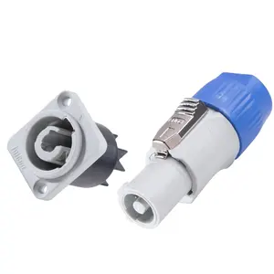 Shenzhen Jnicon Waterproof PowerCon Connector 20A 500V AC Audio 3 Pin Gray Power Plug for Stage Light and Speakers