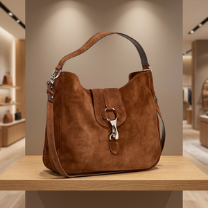 B.S INTERNATIONAL Sacs à main en cuir véritable de luxe, style vintage, imperméables, légers, pour filles, grande capacité - Product Image 1