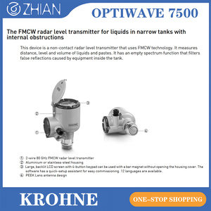 Antena de Radar KROHNE de 80 GHz para Medición de Niveles sin Contacto, OPTIWAVE 7500, Radar de Medición de Niveles - Product Image 1