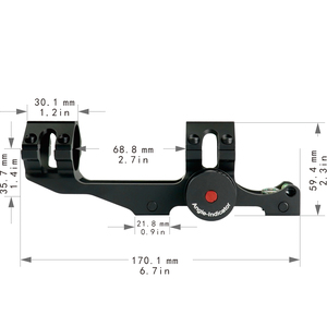 Acumeta cantilever phạm vi gắn kết với mức độ bong bóng góc <span class=keywords><strong>cosine</strong></span> chỉ số tính năng chống thấm nước 20mm gắn kết 1.4 inch Chiều cao trung tâm - Product Image 6