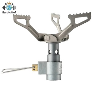 高品質超軽量ポータブル25g BRSチタン合金ミニガスストーブ アウトドアキャンプハイキングビーチ用 - Product Image 1