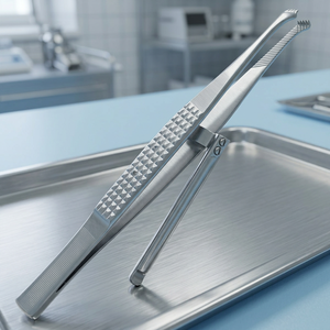 Pince à tissus Childe, instrument chirurgical manuel, certifié CE Classe I, pour opération chirurgicale - Product Image 4