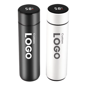 แก้วเก็บความร้อนสุญญากาศพิมพ์ลายแบบพกพาอัจฉริยะ ขนาด 500 มล. พร้อมจอแสดงอุณหภูมิ LED ปรับแต่งได้ สำหรับโปรโมชั่นแบบกำหนดเอง - Product Image 1