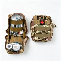 Pochette Tactique MOLLE IFAK en Oxford 600D Imperméable, 14 Compartiments, Tourniquet, 12 Couleurs, Personnalisation OEM pour EMS et Sauvetage en Extérieur