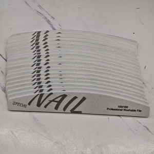 Carta vetrata a doppia faccia spugna levigatrice Nail tampone strumenti per Manicure lima per unghie 100 180 240 320 - Product Image 5