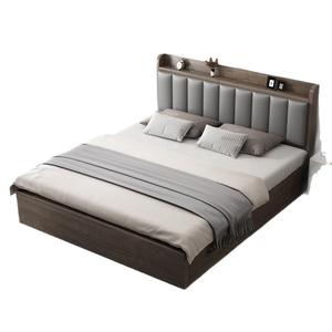 Cost Effective Eco-Friendly Custom Made Single/Double Solid Wood Bed Modern <b>Small</b> Apartment Hotel Bedroom Commercial Use Love - Product Image 5
