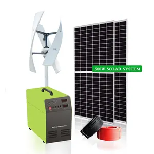 Vendita calda 500w600w 1kw 12v 24v 48v verticale axies vento generatore di turbina per la casa off grid vento sistema ibrido solare