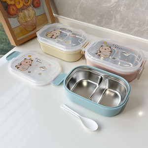 Nouvelle boîte à lunch isotherme en acier inoxydable 2026 pour étudiants, avec compartiments, design élégant - Product Image 2