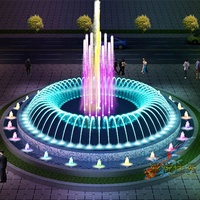 Fuente de Agua Comercial para Exteriores con Diseño Animado Mágico Personalizado 2D y 3D, Música y Agua Danzante, Novedad 2026