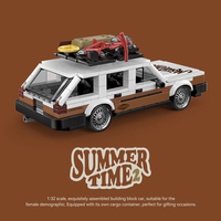 PB PB8824 Nueva ciudad creativa Camping Car Back Future Time Machine Car Model MK2 Ladrillos Juguetes para niños Regalos Juegos de bloques de construcción