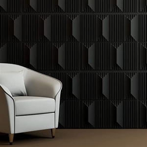 Panneau décoratif 3D stéréoscopique pour mur de fond de télévision, idéal pour les entreprises et les hôtels, design de réception, autocollant décoratif - Product Image 2