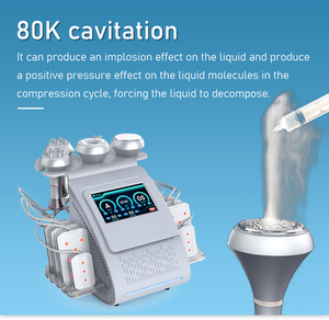 <span class=keywords><strong>Prix</strong></span> d'usine 2023, machine de cavitation 6 en 1 80k, machine de <span class=keywords><strong>lipolaser</strong></span> à vide, machine amincissante, équipement de raffermissement cutané RF, équipement de salon de beauté - Product Image 3