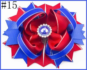 4,5 ''niñas perla inspirada princesa lazos para el cabello Clips colorido <span class=keywords><strong>plata</strong></span> pinza para el cabello Niños Accesorios para el cabello - Product Image 6