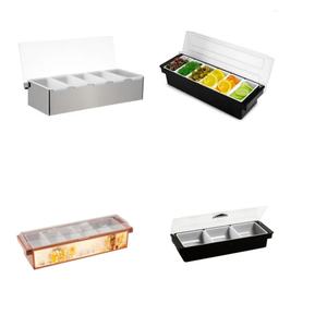 Contenitore per condimenti raffreddati con ghiaccio <span class=keywords><strong>Bar</strong></span> scatola per guarnire frutta a fette porta Dispenser - Product Image 4