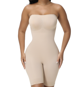 Shorty gainant sculptant effet seconde peau en maille circulaire, effet ventre plat, pour une silhouette sablée, sous-vêtement anti-frottement - Product Image 4