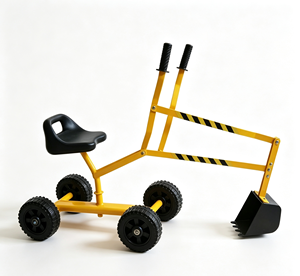 Unisex Yellow Metal Kids Ride-on 360 degrees Sand Digger Toy Garden Excavator Beach Outdoor <b>Play</b> - Product Image 1