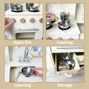 Ensemble de <span class=keywords><strong>cuisine</strong></span> <span class=keywords><strong>en</strong></span> <span class=keywords><strong>bois</strong></span> Montessori pour enfants, grand ensemble de jeu de simulation de <span class=keywords><strong>cuisine</strong></span> avec four, évier, armoire de rangement, <span class=keywords><strong>jouet</strong></span> éducatif <span class=keywords><strong>en</strong></span> <span class=keywords><strong>bois</strong></span> - Product Image 5