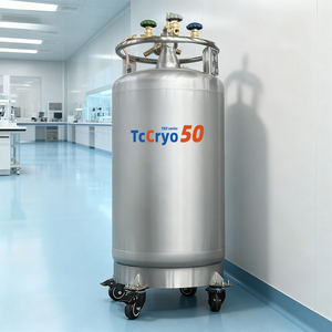 Tanque de <span class=keywords><strong>Acero</strong></span> <span class=keywords><strong>Inoxidable</strong></span> TcCryo de 50L para Nitrógeno Líquido, Tanque de Auto Presión de 50 <span class=keywords><strong>Litros</strong></span> para Nitrógeno Líquido - Product Image 1
