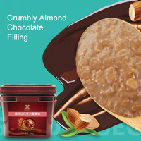 Sauce à la crème chocolatée aux amandes, certifiée Halal, 2,5 kg, sauce à la crème chocolatée aux noisettes et aux noix, ingrédient pour la pâtisserie