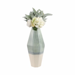 Vaso in Ceramica Sfaccettato a Tre Tonalità per Arredamento Soggiorno, Camera da Letto, Ufficio e Cucina - Product Image 2