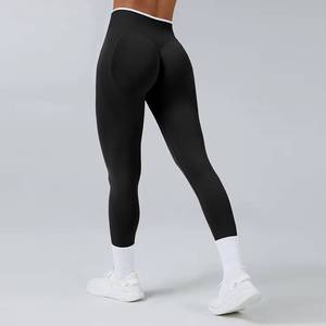 New Arrivals Girls Seamless Push up Custom logo <b>Scrunch</b> Butt Compression Gym <b>Leggings</b> for Women - Product Image 4