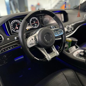 <span class=keywords><strong>Volant</strong></span> personnalisable de style <span class=keywords><strong>AMG</strong></span> Performance pour <span class=keywords><strong>Mercedes</strong></span>-Benz <span class=keywords><strong>2020</strong></span> (compatible avec tous les modèles 2010+), sans airbags, directement de l'usine - Product Image 4