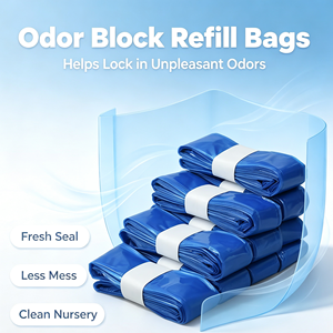 ถุงรีฟิลสำหรับถังใส่ผ้าอ้อม กลิ่นไม่รั่วซึม ปิดผนึกแน่น ใช้แล้วทิ้ง สำหรับห้องเด็กอ่อนและการดูแลประจำวัน - Product Image 1