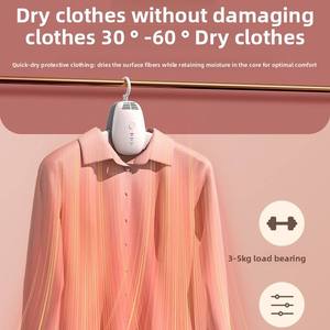 Séchoir pliant portable <span class=keywords><strong>pour</strong></span> dortoir, voyage, usage domestique, séchage rapide des chaussures et des vêtements, petit dispositif de stérilisation, boîtier en PP - Product Image 5