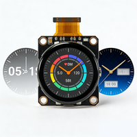 Modul Layar LCD TFT Bulat 1,3 Inci Kustom 160x160 dengan Kecerahan 450 Nits untuk Desain Fashion Jam Tangan Pintar