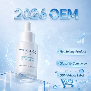Hydrating Calm Serum Facial Skincare Essence OEM Private Label <b>Dropper</b> <b>Bottle</b> for Daily Care - Product Image 2
