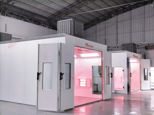 Cabine de peinture infrarouge économique et personnalisable QX500A de 4 mètres de haut avec ventilateur d'extraction pour voitures - Product Image 5