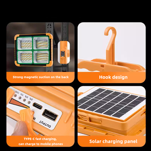 Luz de inundación LED <span class=keywords><strong>solar</strong></span> grande a buen precio, luz de emergencia <span class=keywords><strong>solar</strong></span> impermeable para acampar al aire libre, reflector alimentado por energía <span class=keywords><strong>solar</strong></span> recargable - Product Image 2