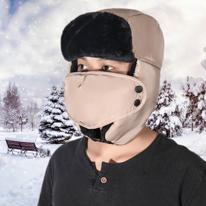 Хит продаж, модная непродуваемый лыжный Бомбер с ушками для взрослых, теплая зимняя меховая шапка для спорта на открытом воздухе - Product Image 5