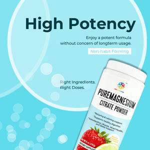 Commercio all'ingrosso puro citrato di magnesio in polvere costipazione muscolo salute del cuore e supporto del sonno integratore di magnesio - Product Image 6