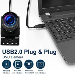 Caméra ELP USB 48MP IMX586 8K CMOS UVC Mini <span class=keywords><strong>Webcam</strong></span> USB Caméra vidéo industrielle avec objectif zoom varifocal 3.6-10mm - Product Image 2