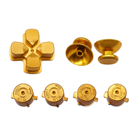 Pour ps4Game accessoires métal Dpad ABXY boutons bleu pour PS4 contrôleur remplacement analogique bâton Joystick métal ABXY boutons