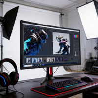 Moniteur de bureau ultra-large 49 pouces 4K en stock, 3840*2160p 60Hz 4ms, écran PC multi-tâches