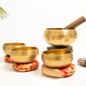 Bol de Son en Cuivre Songbo Fait Main en Gros pour la Méditation Yoga, Bol de Guérison Sonore Xizang Songbo, Carillon en Cuivre, Bol Décoratif - Product Image 4