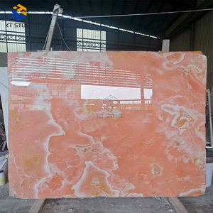 KT STONE Encimeras de Baño de Lujo Retroiluminadas de Ónix Rosa, Azulejos Naturales de Ónix, Losa de Ónix Rosa para Pisos - Product Image 3