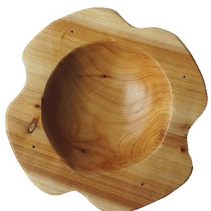 Juego de vajilla de madera maciza de cedro hecho a mano con candelabro, diseño minimalista para fiestas, vajilla occidental. - Product Image 5