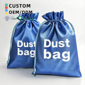 Bolsa pequeña de muselina con cordón para polvo, bolsa de <span class=keywords><strong>tela</strong></span> de franela con logotipo para joyería, vela, bolsita, embalaje a granel, venta al por mayor - Product Image 1