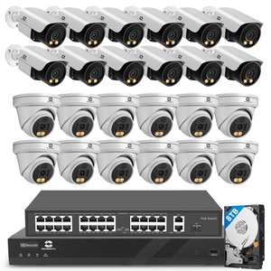 32Ch 24x 8MP Outdoor <strong>IP</strong> Security 2-Way Audio AI Human Detection Color Night Vision 8TB HDD CCTV Camera System Nvr 32 Channel 4k - Product Image 1