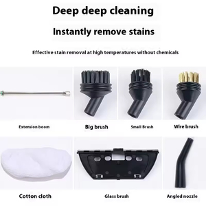 เครื่องทำความสะอาดไอน้ำสำหรับรถยนต์ 2500W 220V/110V แรงดันสูง อุณหภูมิสูง เครื่องทำความสะอาดไอน้ำแบบมือถือสำหรับใช้ในบ้าน สำหรับเครื่องปรับอากาศ ห้องครัว - Product Image 2