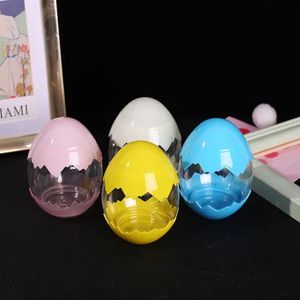 CHENXI transparente <span class=keywords><strong>dinosaurio</strong></span> <span class=keywords><strong>huevo</strong></span> en forma de niños limo plastilina tarros 160ml contenedor de plástico para alimentos dulces - Product Image 1