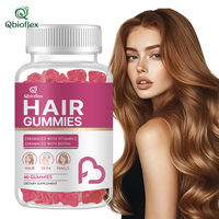Qbioflex Marque Privée 10000mcg Biotine Multivitamines Gommes Beauté pour Cheveux, Peau et Ongles Sains – Complément Quotidien Bien-être