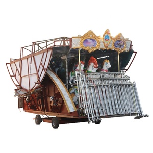 Carrusel móvil de fácil uso, venta de carrusel portátil feliz redonda, fácil de usar - Product Image 3