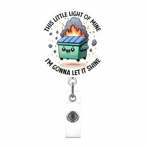 En gros, Porte-badge rétractable en acrylique opaque pailleté, avec motifs de dessins animés et slogans de fêtes, <span class=keywords><strong>pour</strong></span> infirmières d'hôpital - Product Image 5