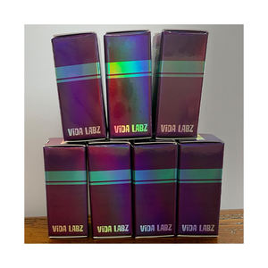 VB75 - Diseño Profesional, Plantilla GRATUITA para Imprimir su Propio Logotipo, Caja para Viales de 3 ml Color Morado, Caja de Cartón Holográfica Láser para Empaque de Péptidos - Product Image 6